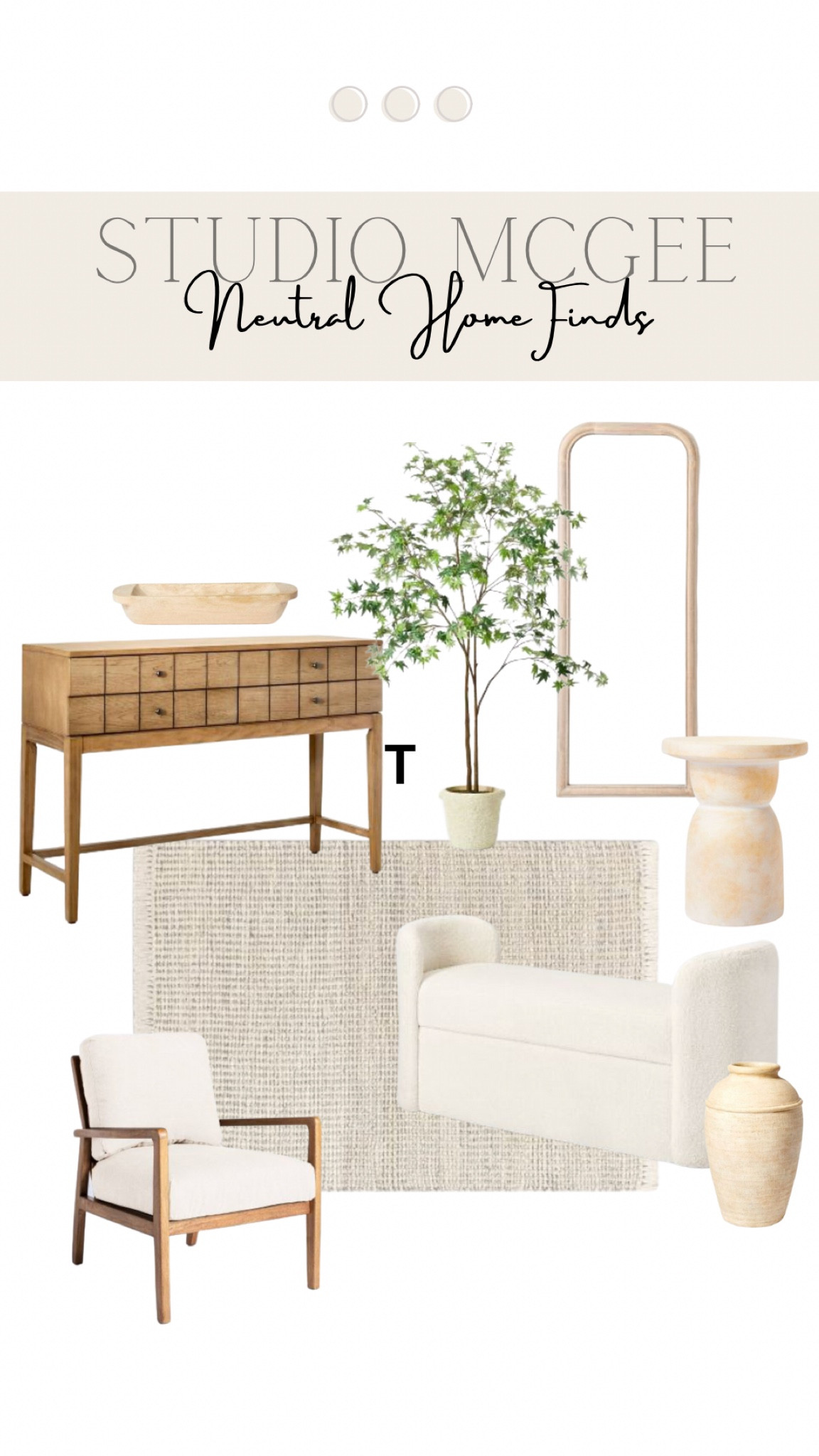 TARGET —Studio Mcgee Neutral Home Finds!🫶🏻 

#target #targetfinds #targetstudiomcgee #targethome #targetmcgee #studiomcgee #neutralhome #neutralhomedecor #neutralhomefurniture #furniture #studiomcgeefurniture #studiomcgeedecor #olivetree #artificialtree #console #consoletable #livingroom #rugs #neutralrugs #sidetable #bench #homeinspo #homedecorideas #walldecor #entryway 

#LTKfamily #LTKhome #LTKFind