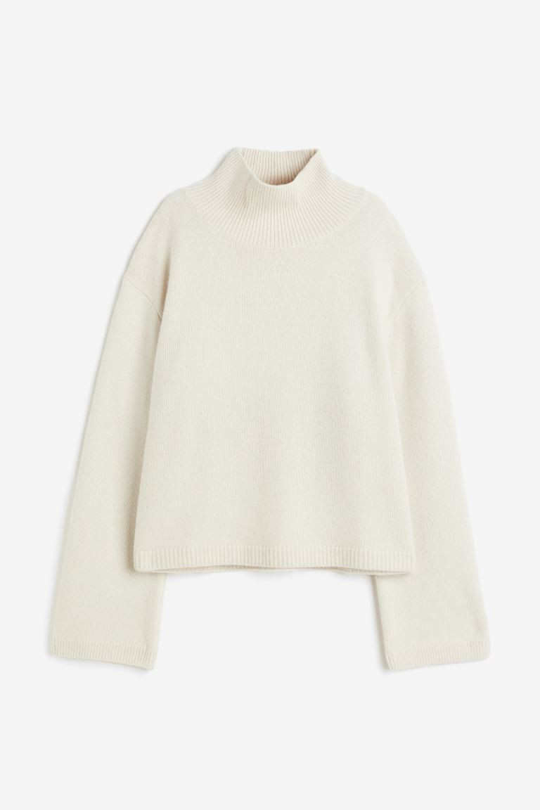Pull oversize en cachemire mélangé - Écru - FEMME | H&M FR | H&M (FR, IT, ES, PT, BE)
