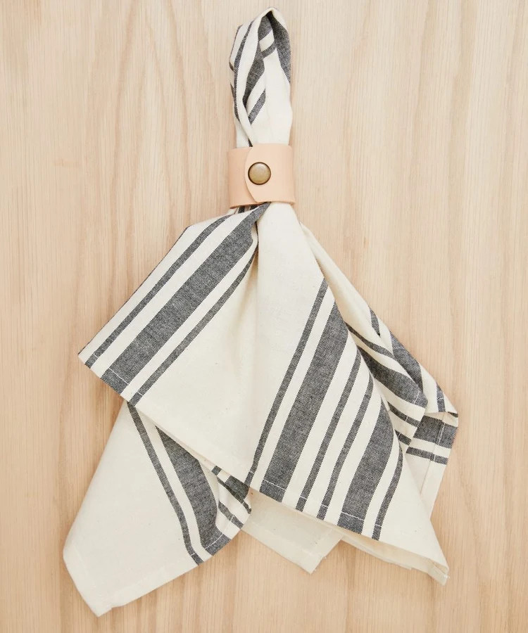 Leather Napkin Rings Set of 4 | Jenni Kayne