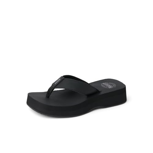 REEF Womens Sandals, Butter, Black/Black, 5 | Amazon (US)