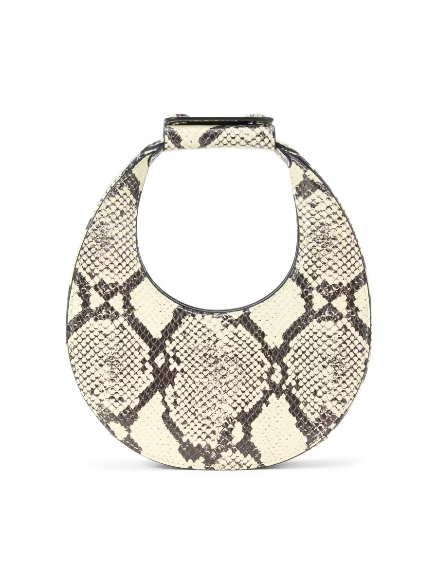 Good Night Moon Snakeskin-Print Leather Top Handle Bag | Saks Fifth Avenue