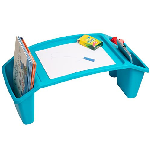Mind Reader Kids Lap Desk, Activity Tray, Drawing, Stackable, Portable, Plastic, 22.25" L x 10.75" W x 8.5" H, Blue | Amazon (US)