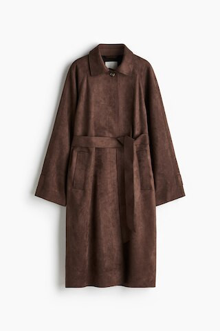 H & M - Mantel mit Bindegürtel - Braun - Damen | H&M (DE, AT, CH, NL, FI)