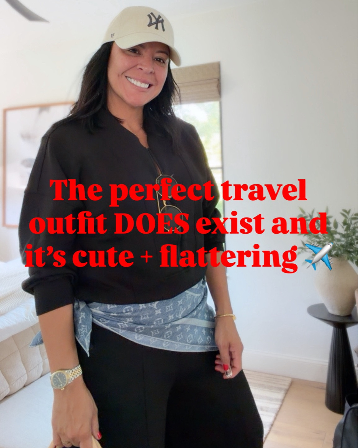 Comfortable enough for a long travel day, but still cute, flattering and put together enough to wear when you get to where you are going 🙌🏾. I’m wearing a size large.

ALSO, we currently have a code for 25% off! Use code AE25

#LTKTravel #LTKSaleAlert #LTKMidsize