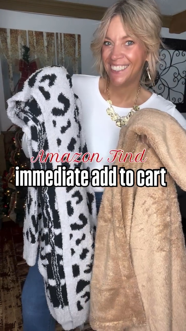 these ultra cozy wrap style poncho shawl cardigans. These are a ‘one size’ and a perfect gift idea for you or a friend/family member. You won’t want to take these off ladies. 

.
.
#wrapcardigan #ponchocardigan #shawlcardigan #cozycardigan #giftsforher❤️

#LTKFindsUnder50 #LTKMidsize #LTKSeasonal