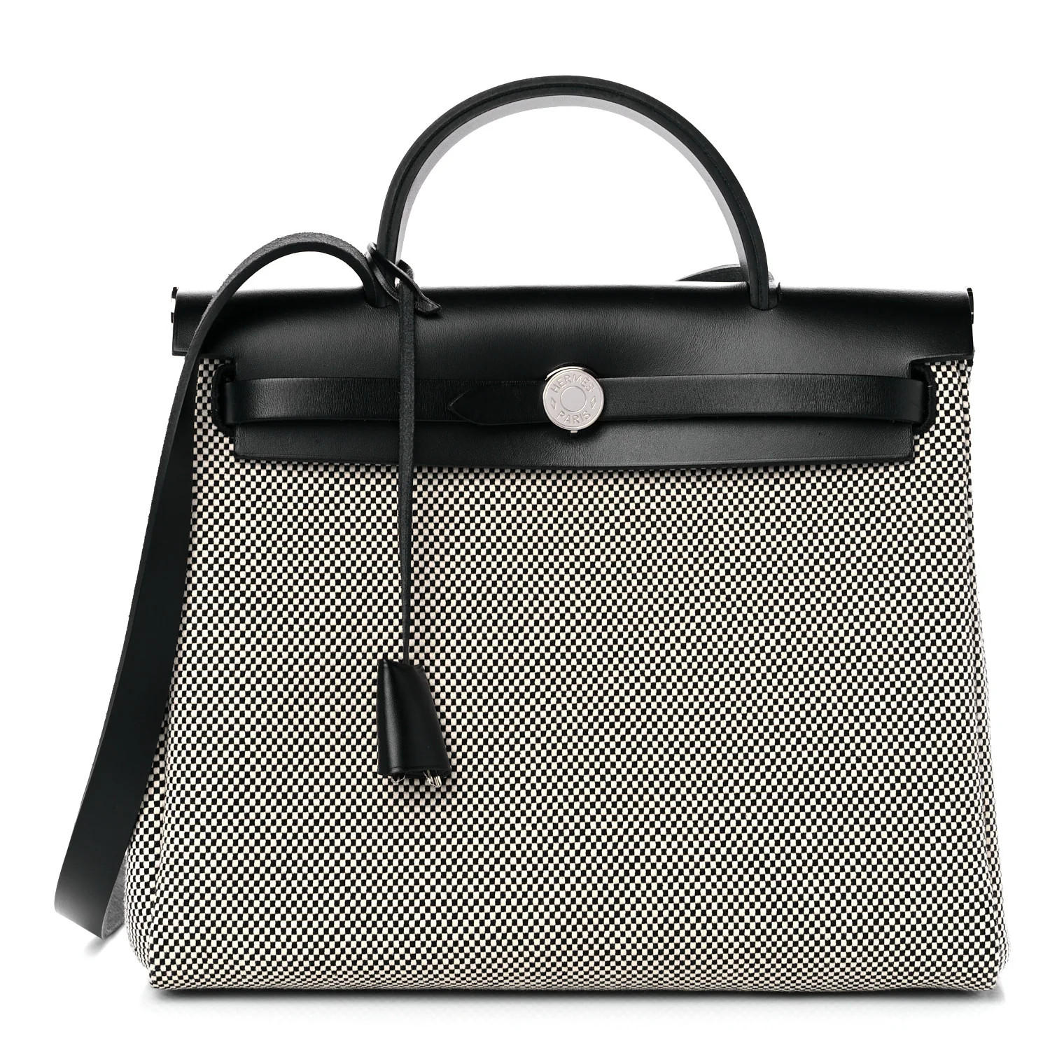 Vache Hunter Criss Viking Herbag Zip Retourne 31 PM Ecru Black | FASHIONPHILE (US)