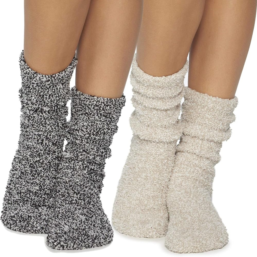 Barefoot Dreams CozyChic Women Heathered Socks, Crew Socks, Plush Socks, Loungewear, Warm Toes, F... | Amazon (US)