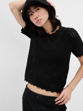 Crochet Crewneck Sweater | Gap (US)