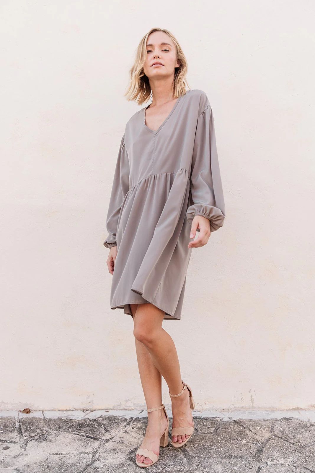 Solana Dress - Desert Taupe | Constant Sol