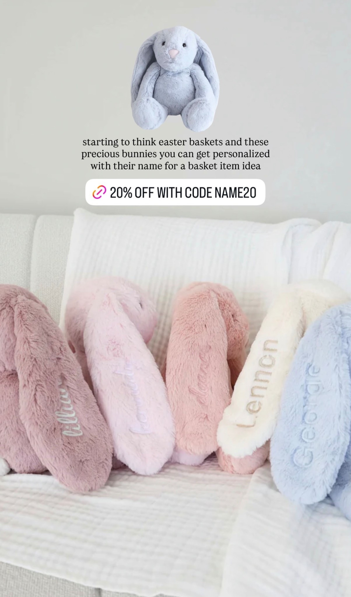 Custom Easter basket idea! 🐰🧺

Personalized gift, personalized kids toys, Easter basket ideas, kids Easter

#LTKKids #LTKBaby #LTKmomlife