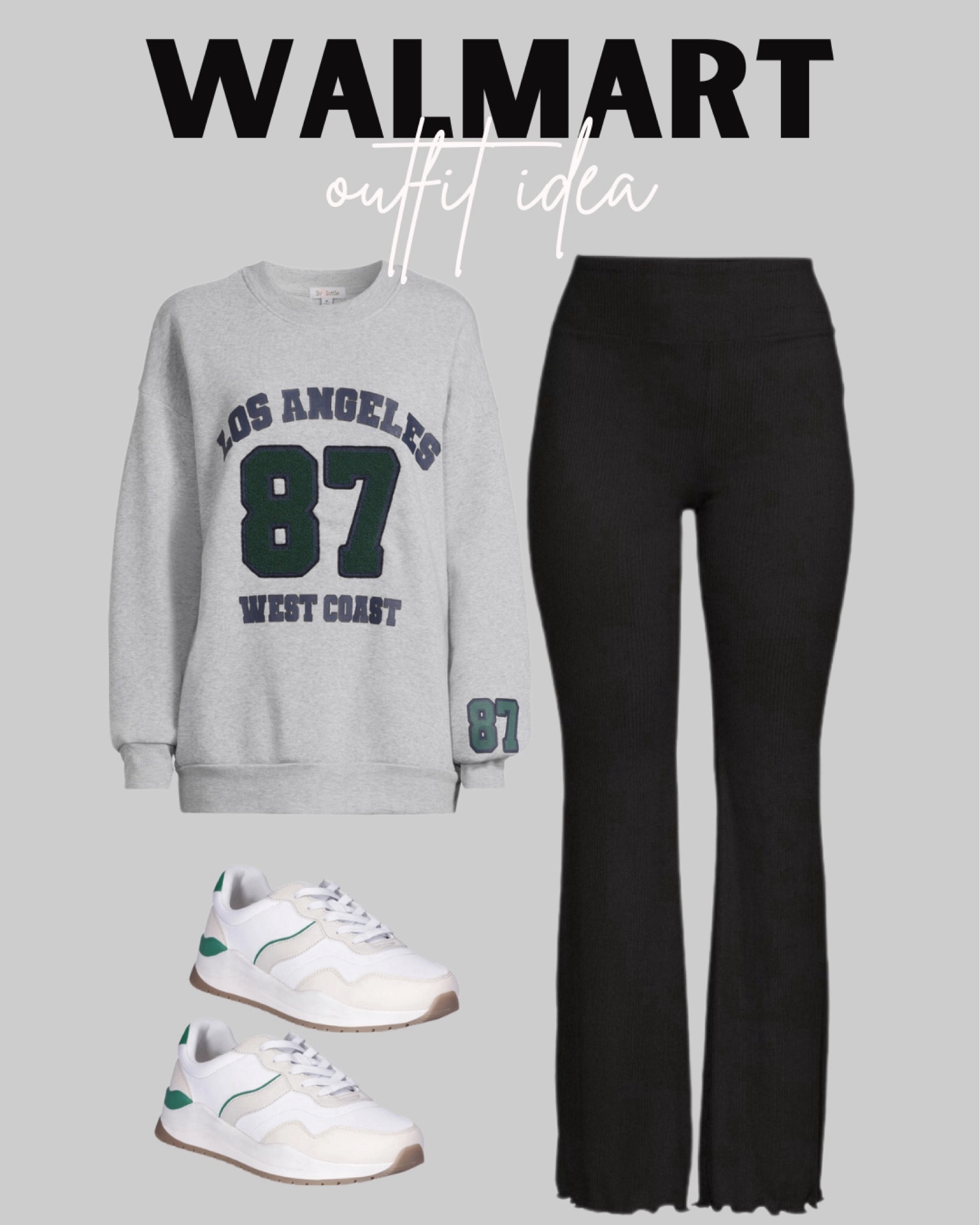 Walmart casual outfit idea 






Walmart. Walmart fashion. Walmart style. Walmart finds. Walmart outfit. Oversized graphic sweatshirt. Flare leggings. Sneakers. Time and tru. Womens. Womens outfit idea. Casual outfit. Outfit inspo. 

#LTKstyletip #LTKfindsunder50 #LTKMostLoved