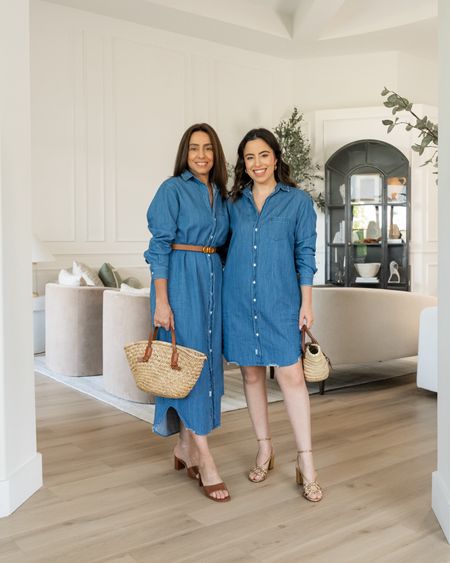 Our favorite chambray dresses for Summer! Love how comfortable and flattering and they’re, and they’re made with only sustainable materials. We’re both wearing size XS



#LTKOver40 #LTKStyleTip