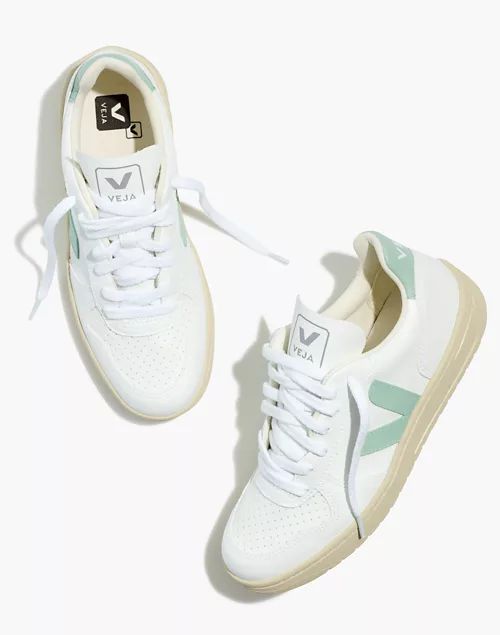 Veja™ Vegan Leather V-10 Sneakers in White Matcha | Madewell