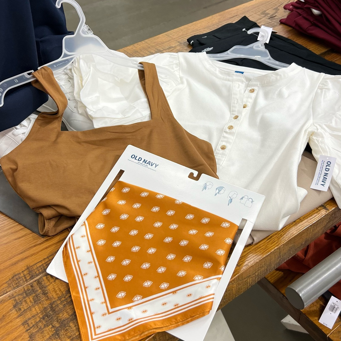 Old navy finds!!! Scarf, jumpsuit, puffy sleeve, top, getting ready for fall, back to school, mom, fashion, teen fashion

#LTKunder50 #LTKBacktoSchool #LTKFind