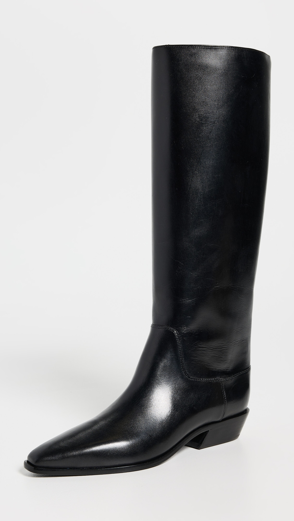Reformation Dominique Knee Boots Black Leather 11 | Shopbop
