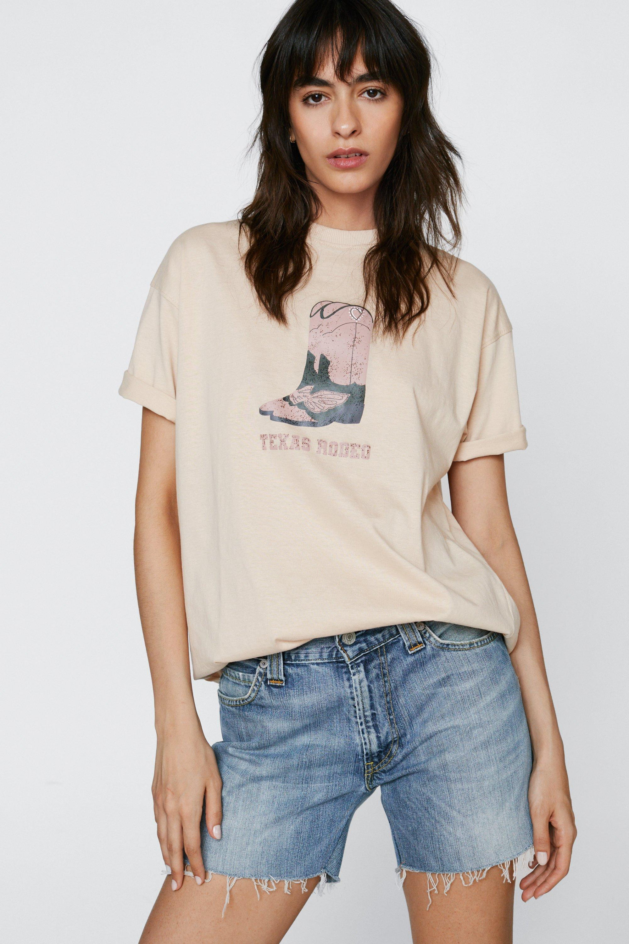 Texas Rodeo Graphic Oversized T-shirt | Nasty Gal (US)