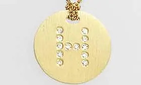 Tiny Treasures Diamond Initial Disc Pendant Necklace | Nordstrom