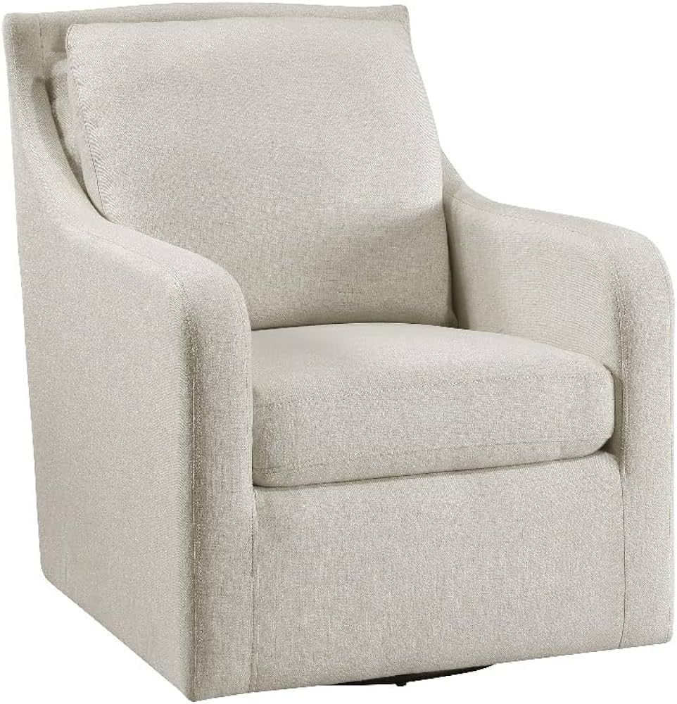 Lexicon Claymont Fabric Upholstered Swivel Chair in Beige | Amazon (US)