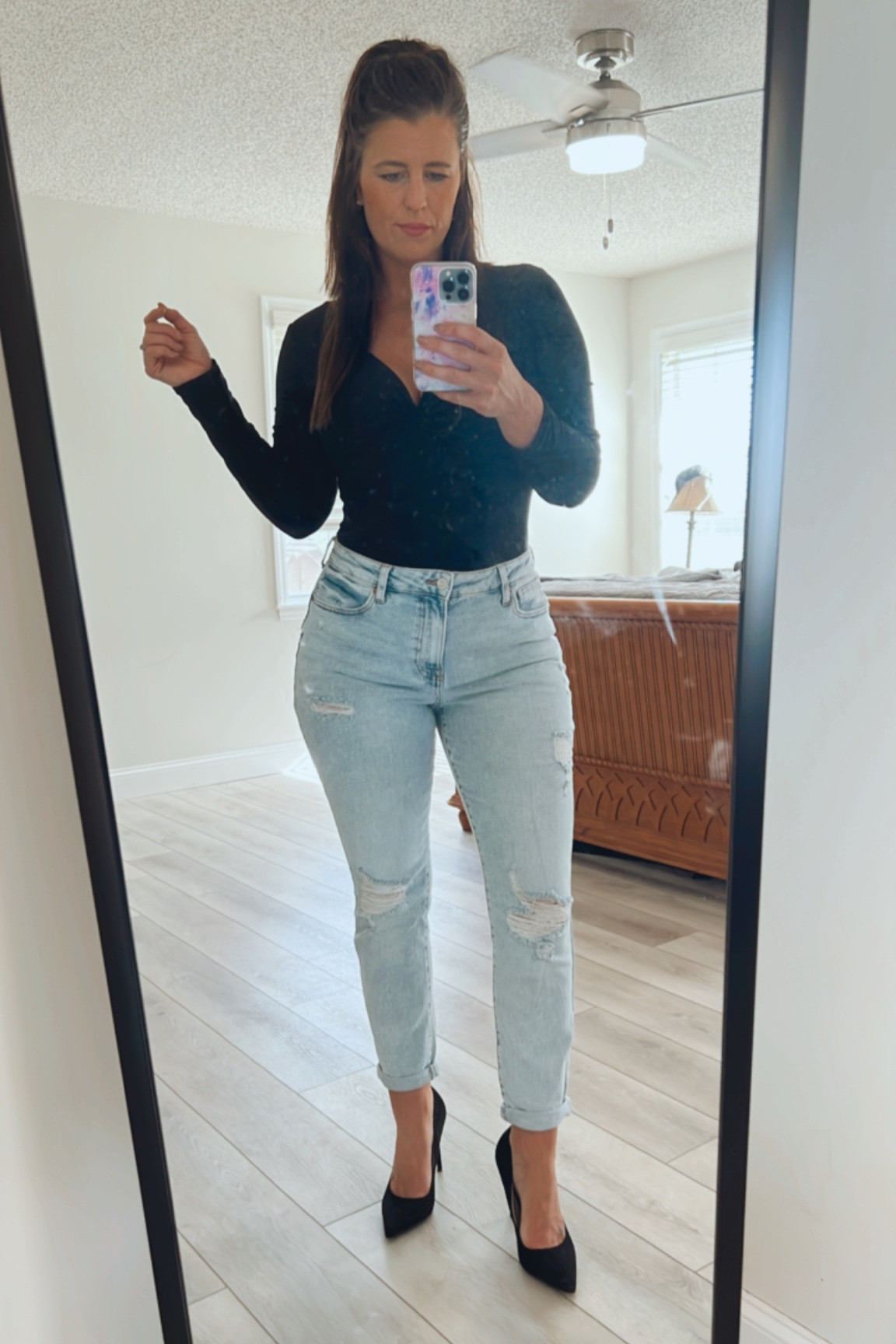Casual Pants turned into a dressy look. Shop these mom jeans for a casual or dressy look. 

#LTKstyletip #LTKcurves #LTKsalealert