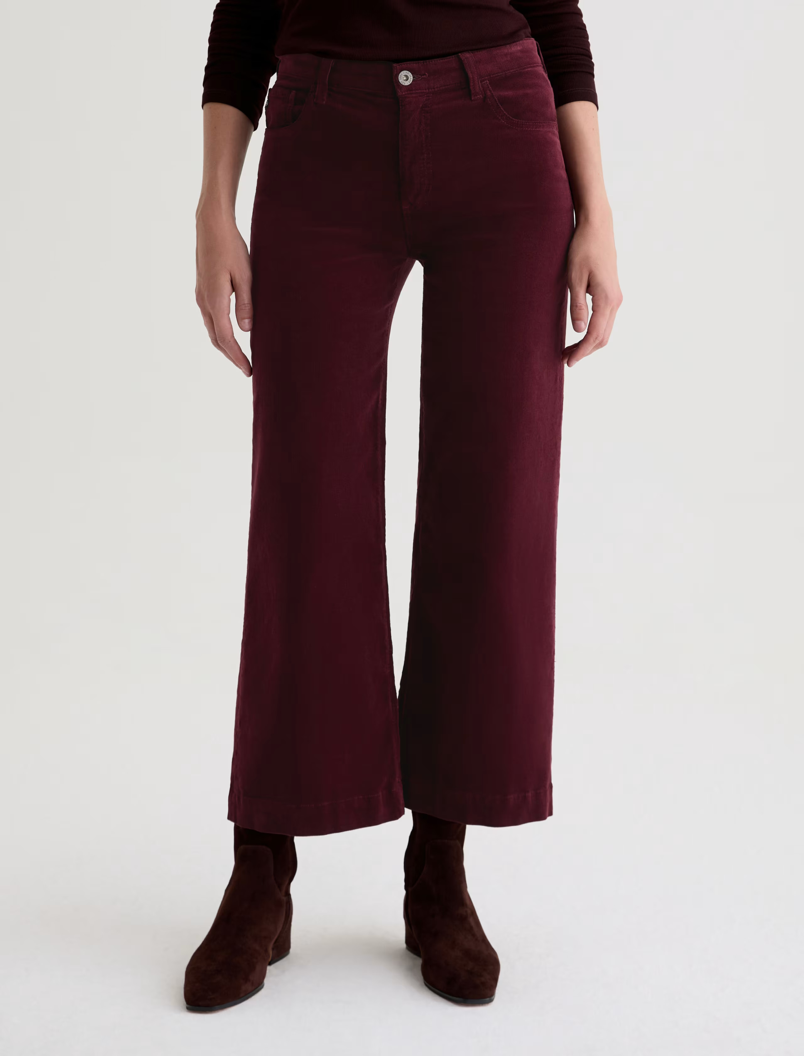 Saige Wide Leg Crop Corduroy | AG Jeans