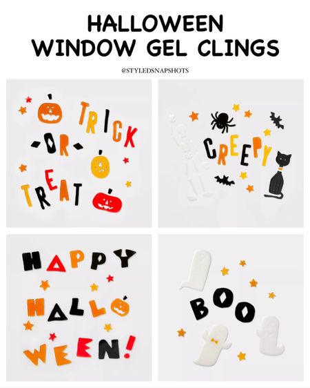 Halloween window gel clings 

#LTKkids #LTKHoliday #LTKHalloween