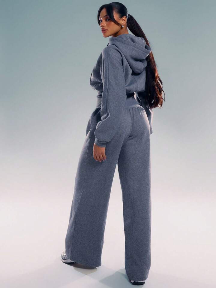 MUSERA Hooded Zip Through Jumpsuit Casual Spring Summer Vacation | SHEIN