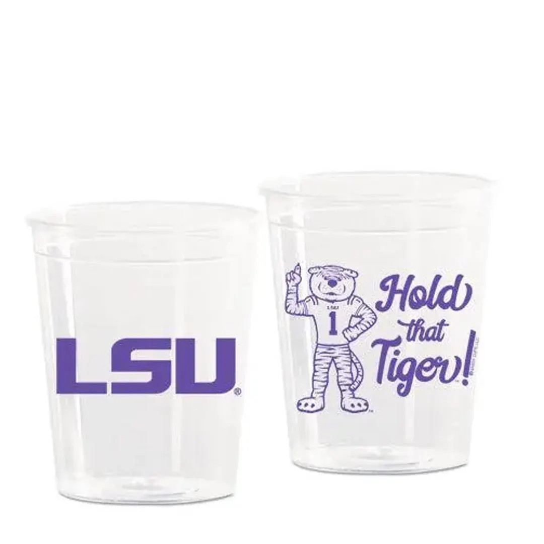 LSU Cups - 2oz Small - Officially Licensed Geaux Tigers Reusable Plastic Slammers - 10 Pack - Ets... | Etsy (US)
