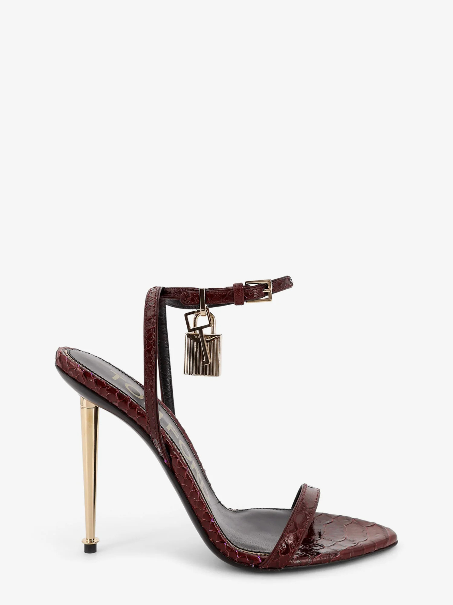 Laminated leather sandals with iconic padlock - TOM FORD - gender_Woman | Nugnes 1920