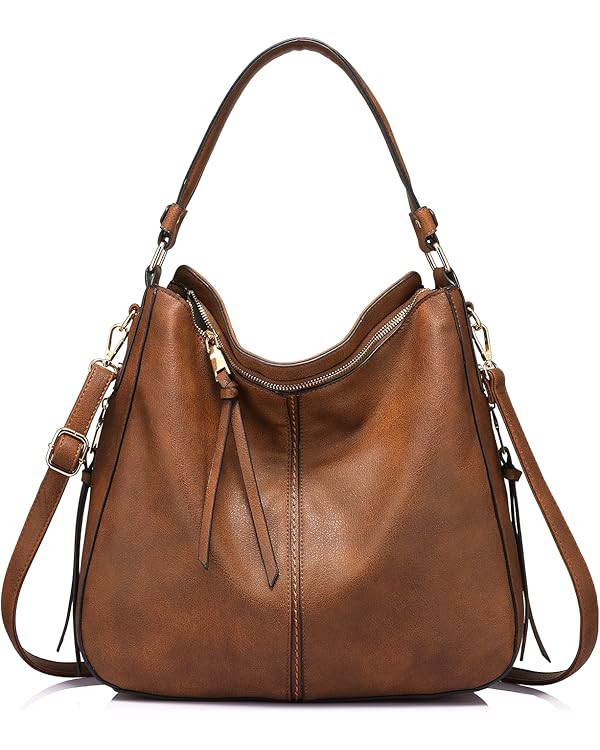 Handbags for Women Large Designer Ladies Hobo bag Bucket Purse Faux Leather | Amazon (US)