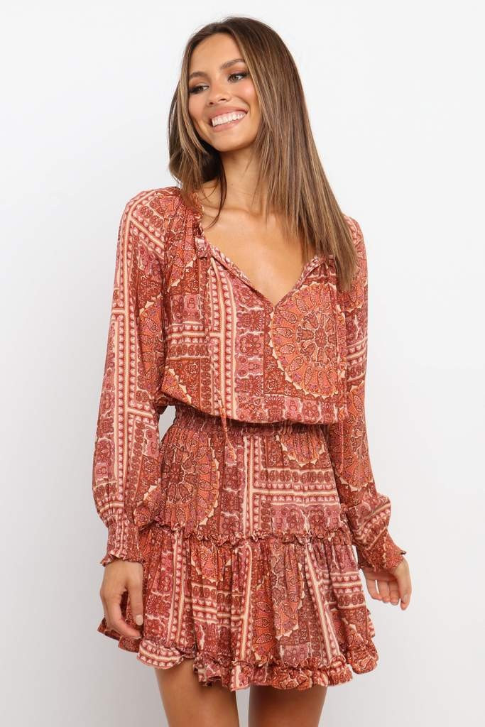 Ronella Dress - Rust | Petal & Pup (US)