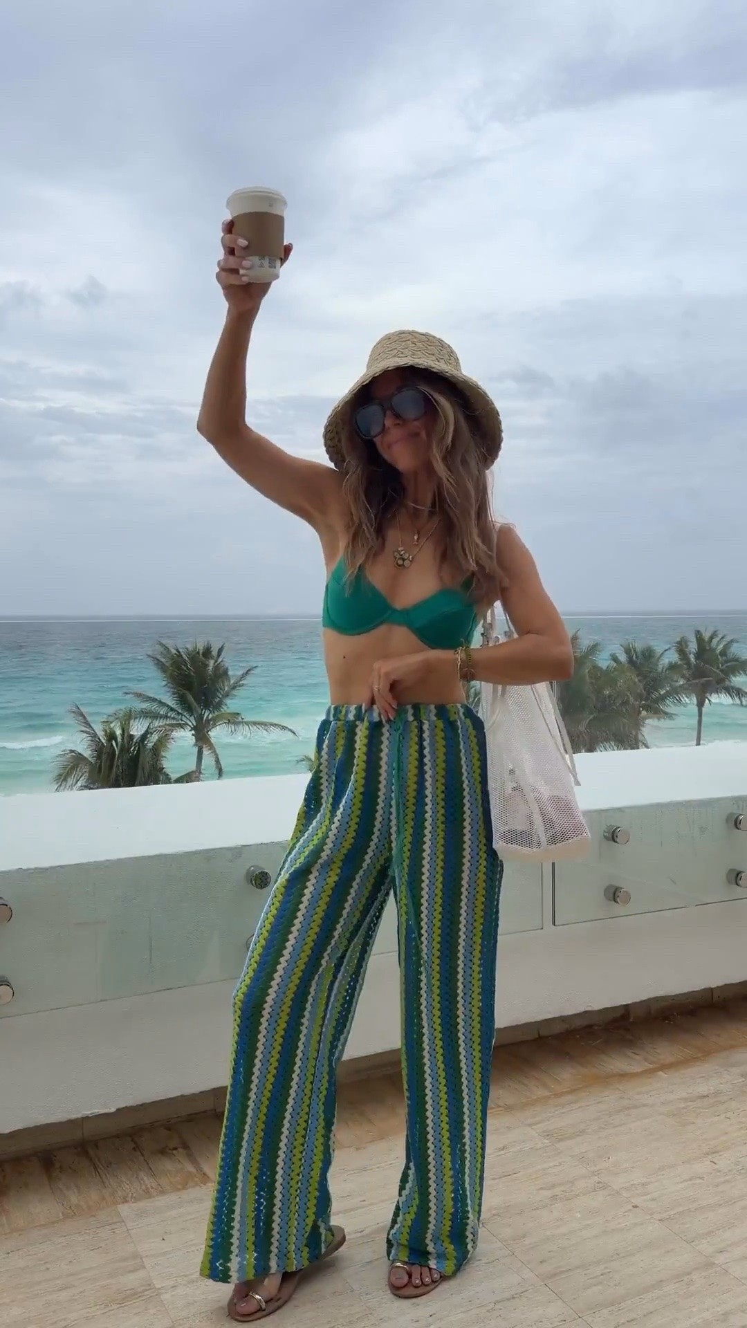 The best beach pants!  Size small. Come In so many colors! Size small top and bottom on the best bikini. Beach bag and beach hat are super affordable too!

#LTKTravel #LTKSwim #LTKootd