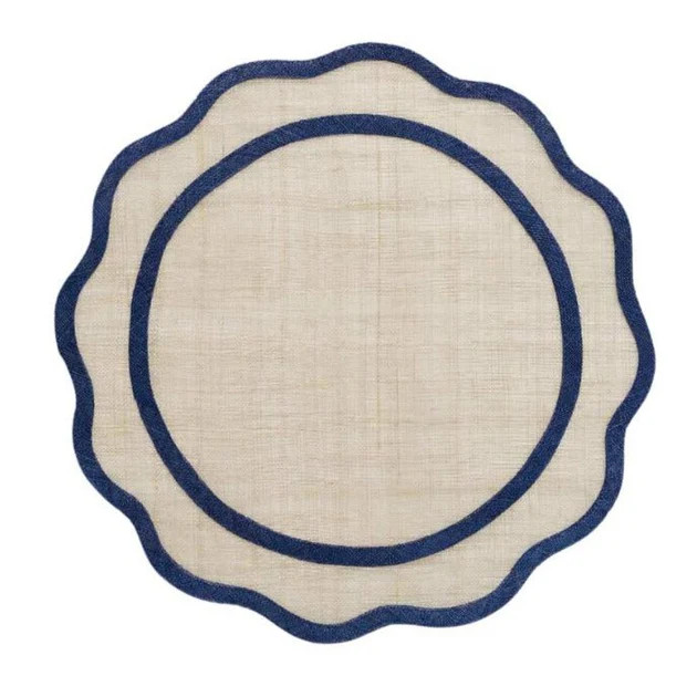 Summer Scallop Placemats - Navy | Cailini Coastal