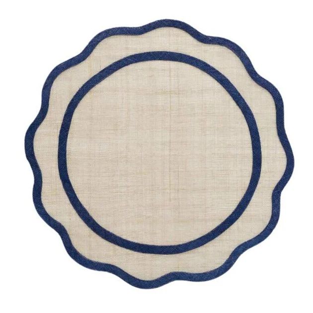 Summer Scallop Placemats - Navy | Cailini Coastal