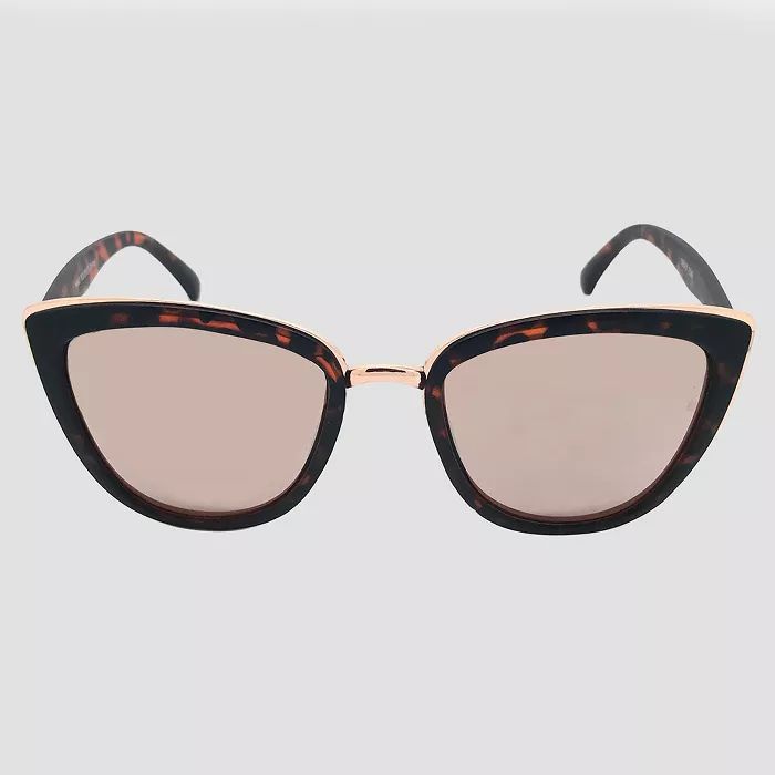 Women's Cateye Tort Sunglasses - Wild Fable™ Brown | Target