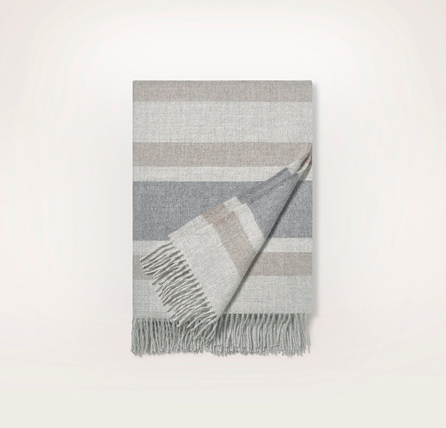Reserve Alpaca Stripe Throw Blanket | Boll & Branch