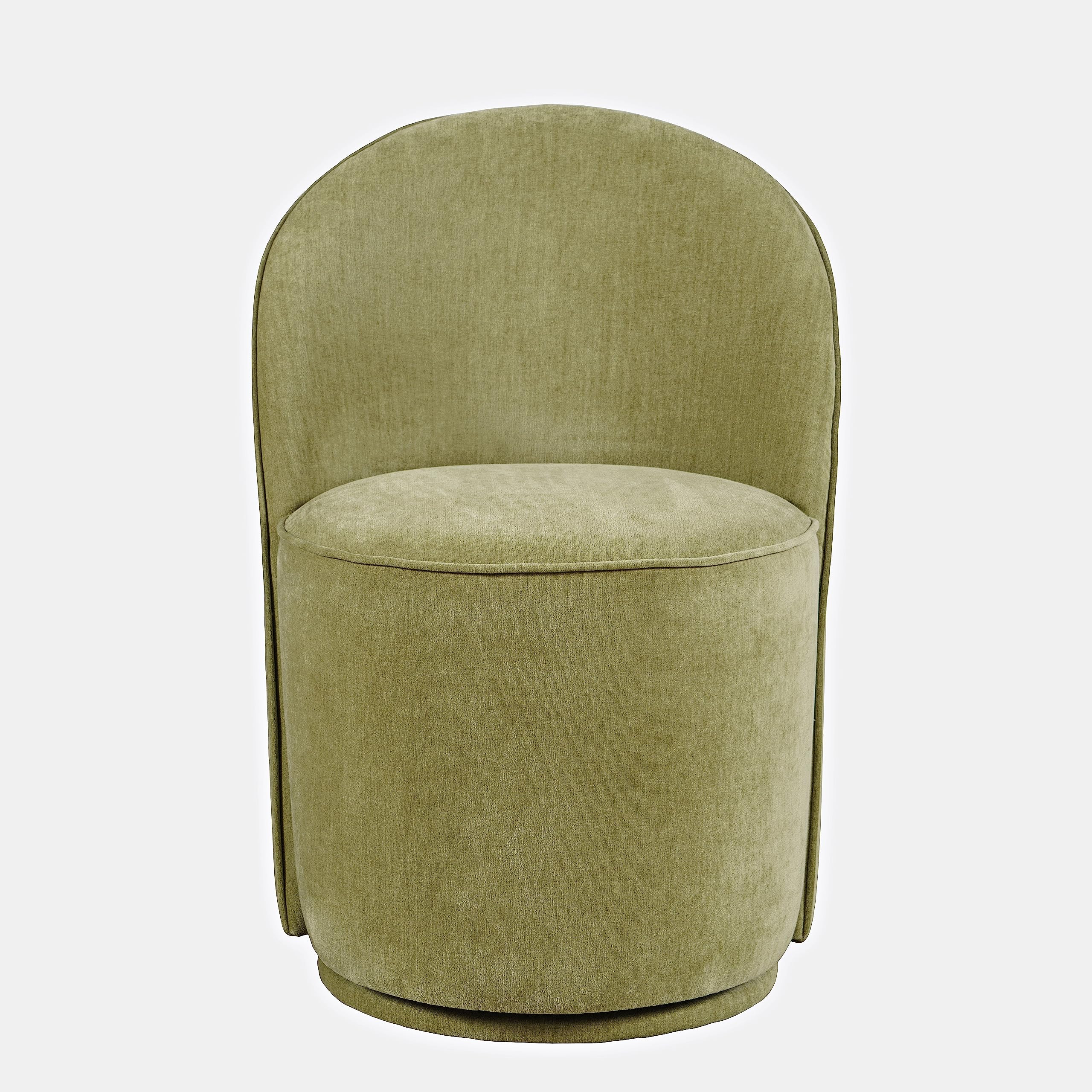 Jofran Landon Mid-Century Modern Upholstered Swivel Dining Chair (Set of 2), Green | Amazon (US)