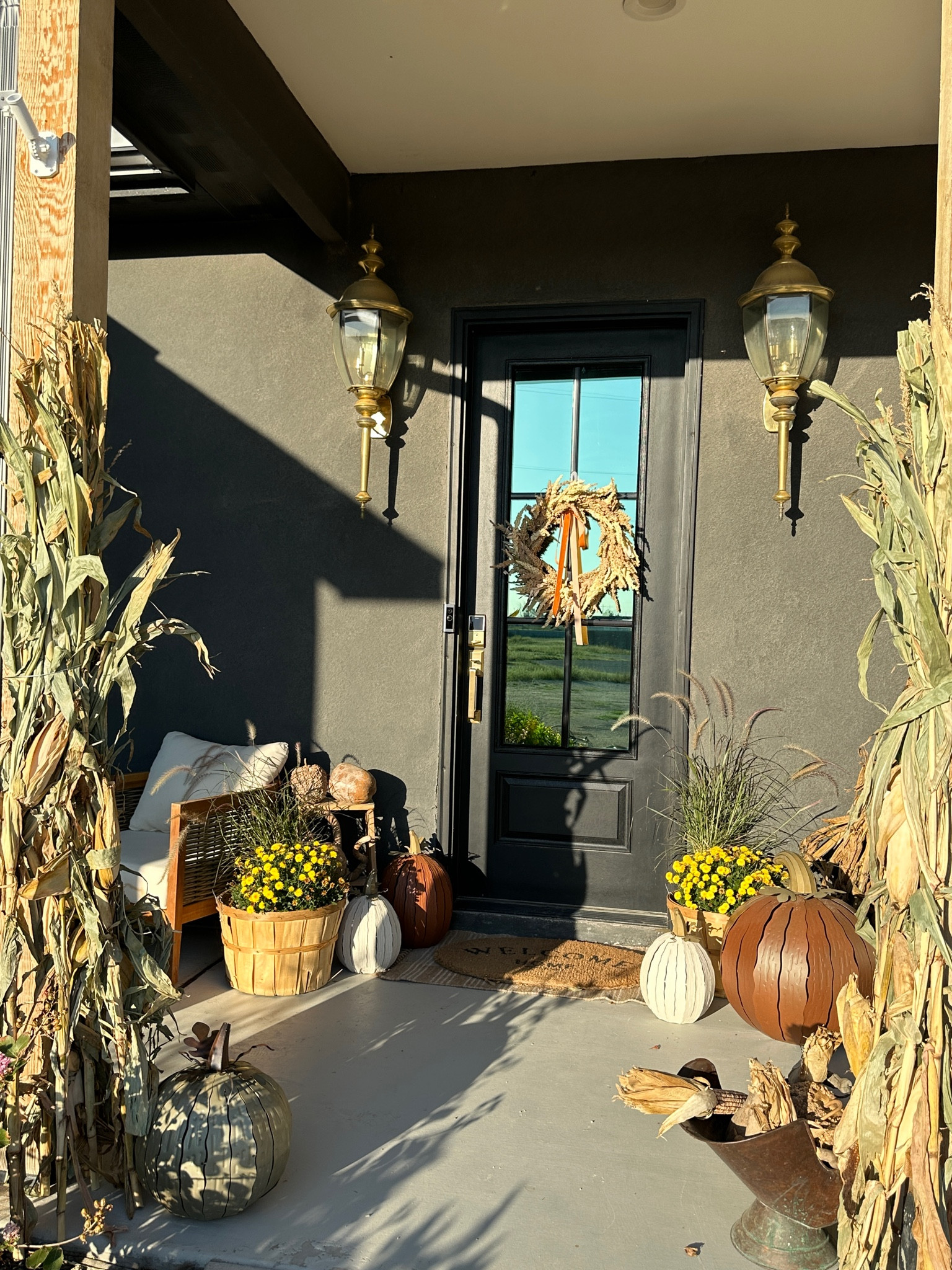 fall front porch inspo! 

Pumpkins: are from Desert Steel
Wreath: Hobby Lobby 

#LTKSeasonal #LTKhome