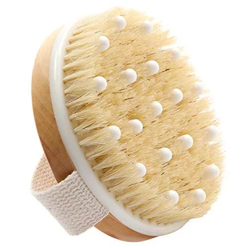 Dry Body Brush (100% Natural Bristle Brush), Reduce Cellulite - Dry Brush for Cellulite and Lymph... | Walmart (US)