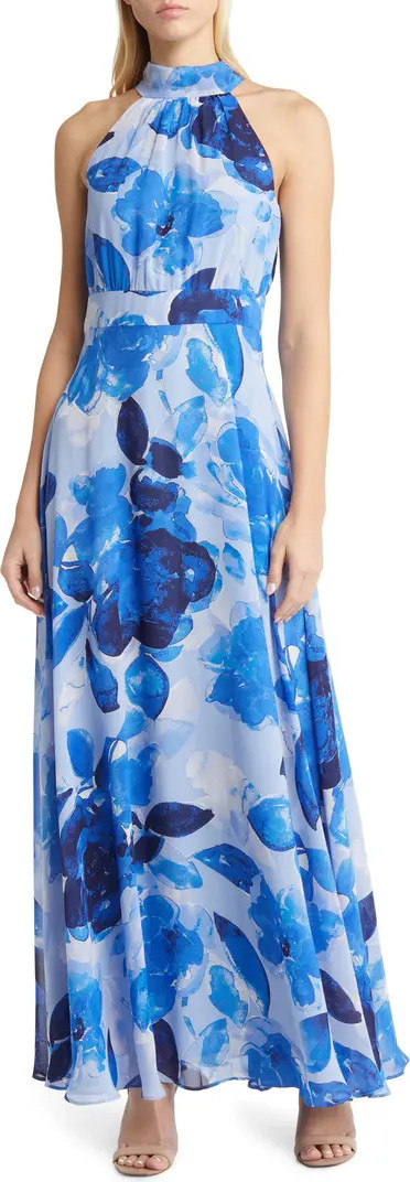 Flora Halter Neck Maxi Dress | Nordstrom