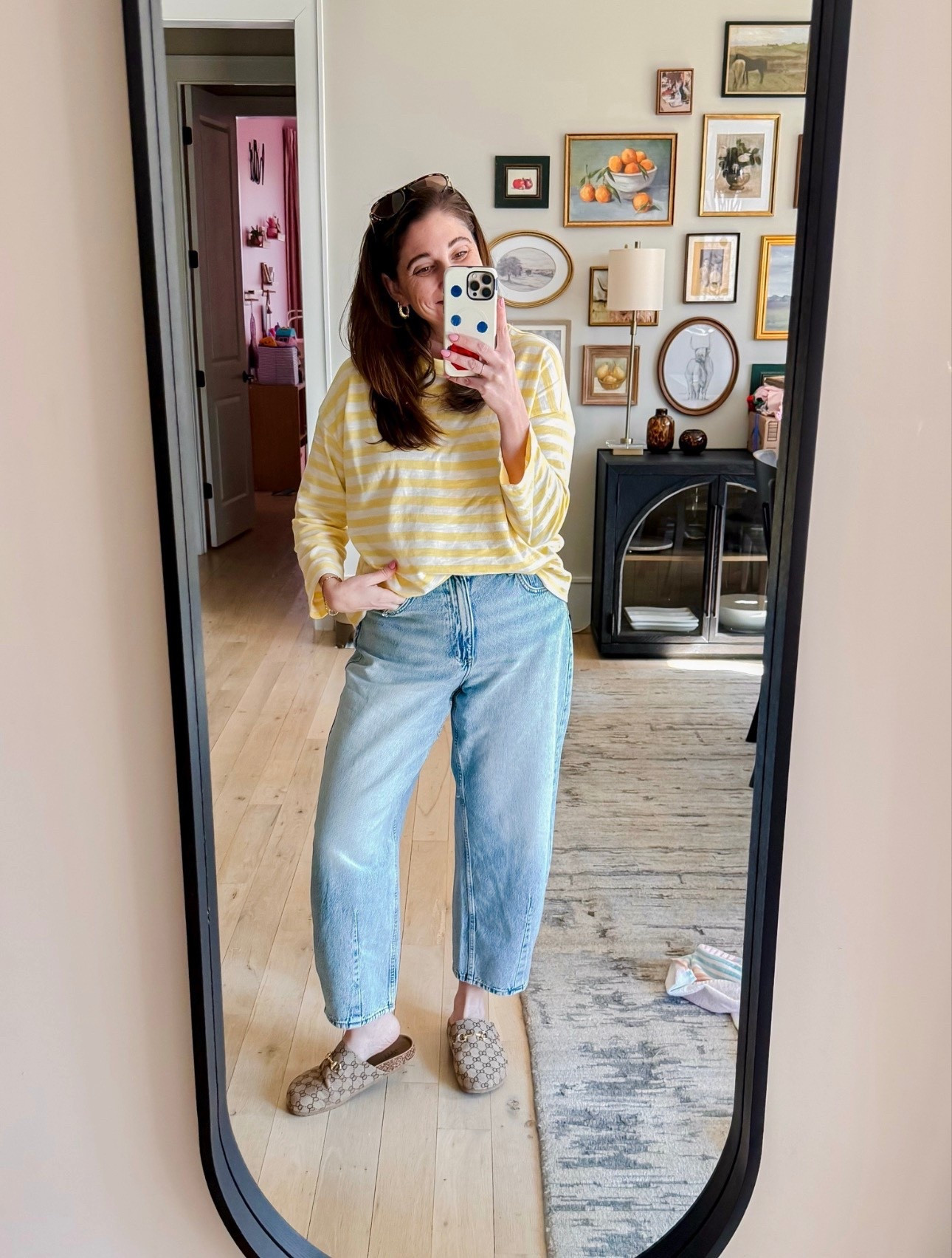What I wore on our only sunny day last week! It was so nice to finally to have a touch of sun so yellow was the color of choice! 
Top M / Jeans 10 / Slides tts 

#LTKootd #LTKMidsize #LTKSeasonal

#LTKSeasonal #LTKSpringSale #LTKgrwm