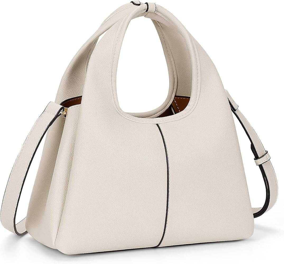 Women's Top Handle Handbag Small Satchel Bags Trendy Hobo Purse Crossbody Bag Faux Leather Should... | Amazon (US)