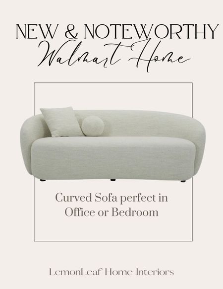 Perfect piece for home office or bedroom nook. This curved sofa has modern lines and classic boucle fabric. From Walmart home for a great price. 



#LTKsalealert #LTKhome #LTKstyletip