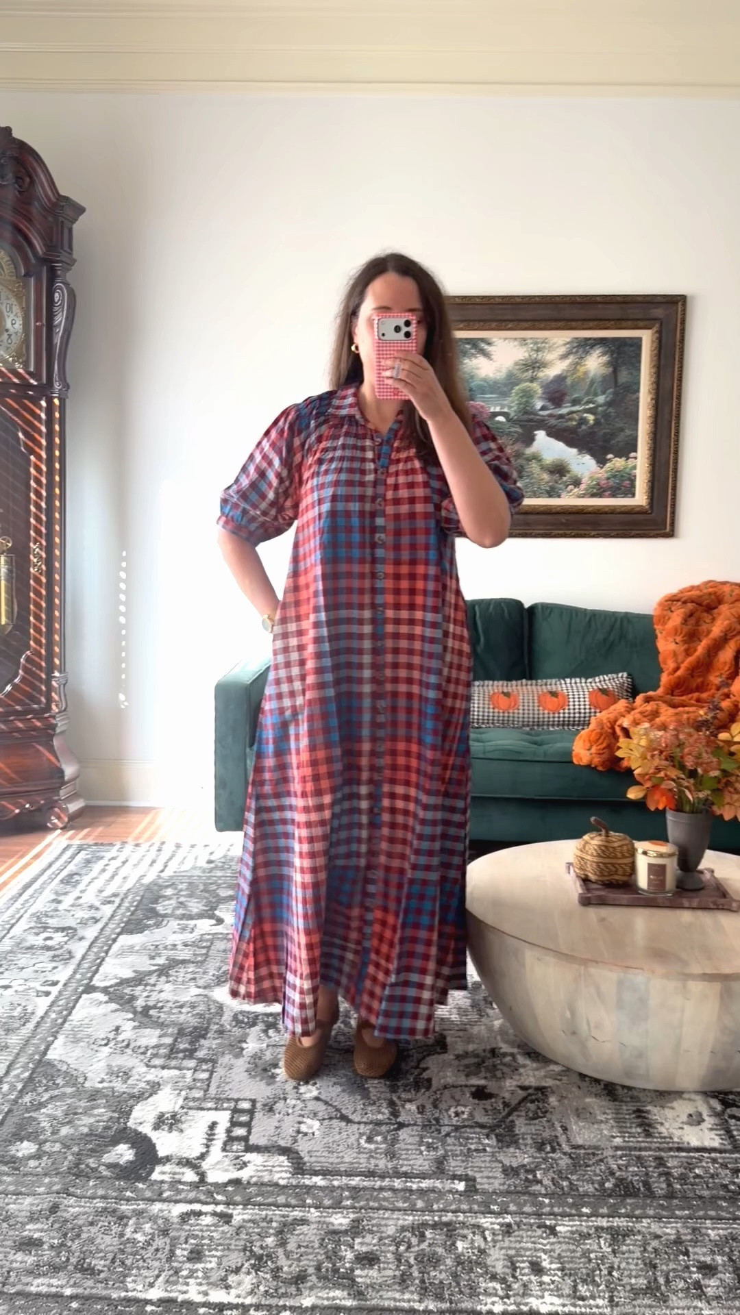 The MOST beautiful flowy maxi! Wearing medium - could have sized down! I’m obsessed with this colorway! 

Fall dress, church dress, wedding guest dress, shower dress

#LTKootd #LTKSeasonal #LTKSaleAlert