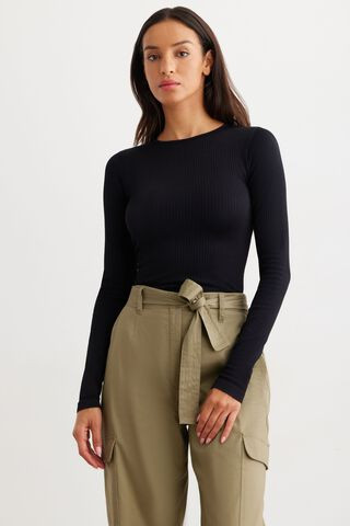 Tai Long Sleeve Seamless Top | Dynamite Clothing