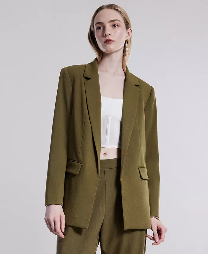 BCBG NEW YORK
          
        
  
      
          Women's Washed Twill Open Front Blazer
    ... | Macy's