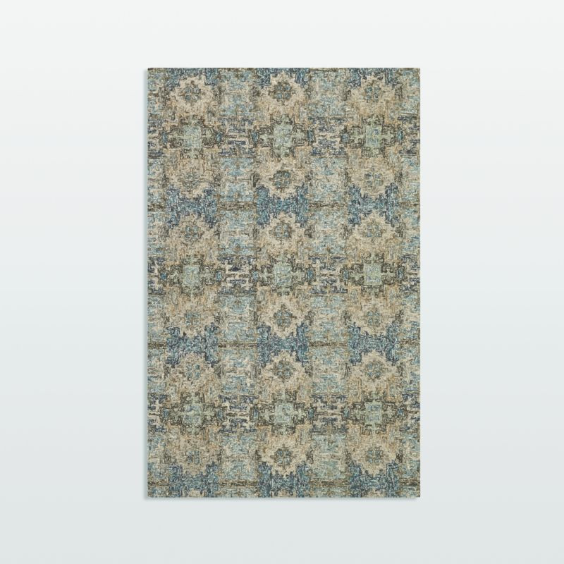 Alvarez Mineral Blue Hand Tufted Area Rug 9'x12' + Reviews | Crate & Barrel | Crate & Barrel