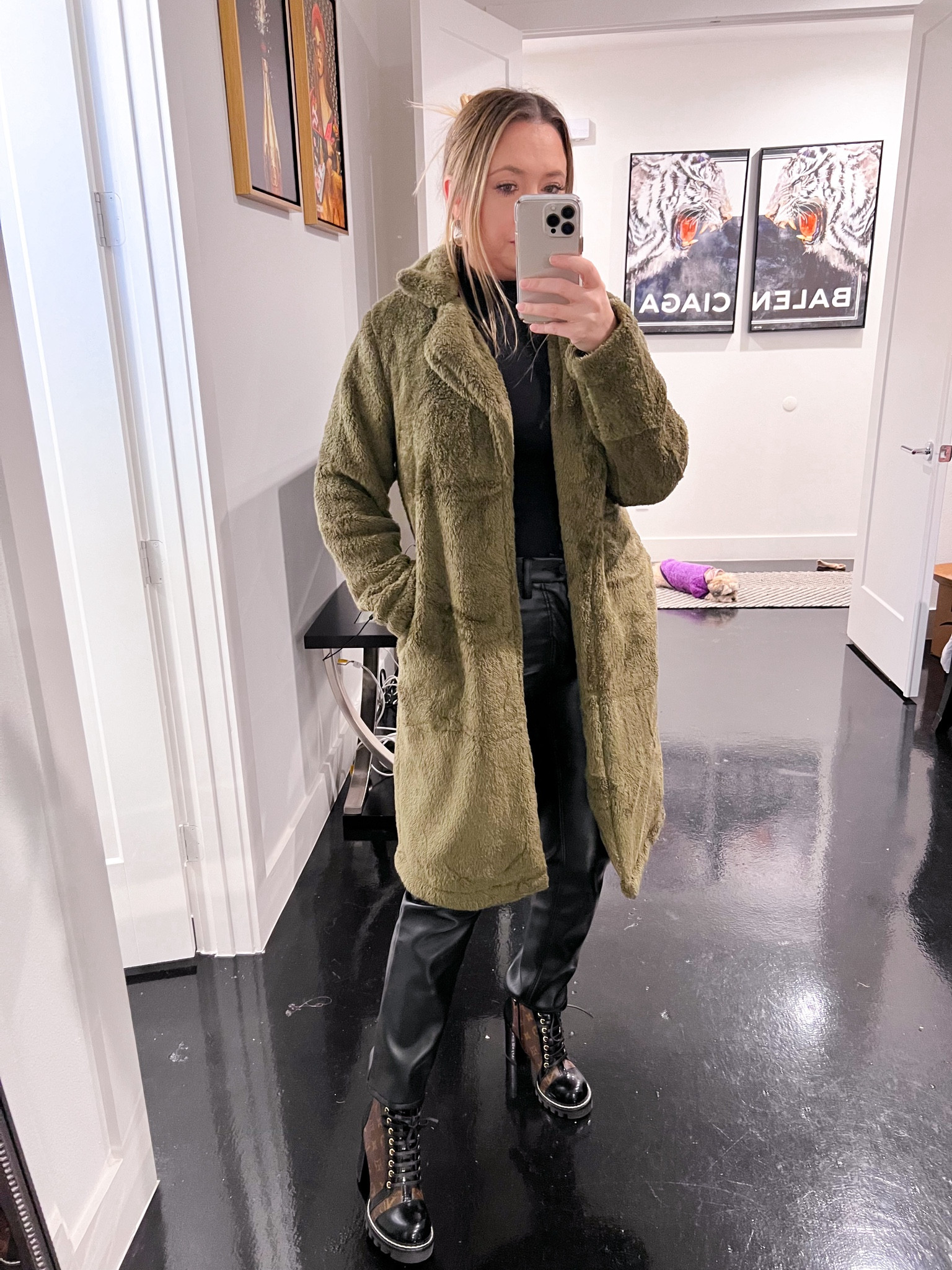 Mob wife aesthetic 

Mob wife outfit. Faux fur coat. Olive green coat.  Amazon finds. Amazon fashion. Mob wife look. Fashion trends. Black leather pants. Faux leather pants. 

#LTKparties #LTKfindsunder100 #LTKSeasonal