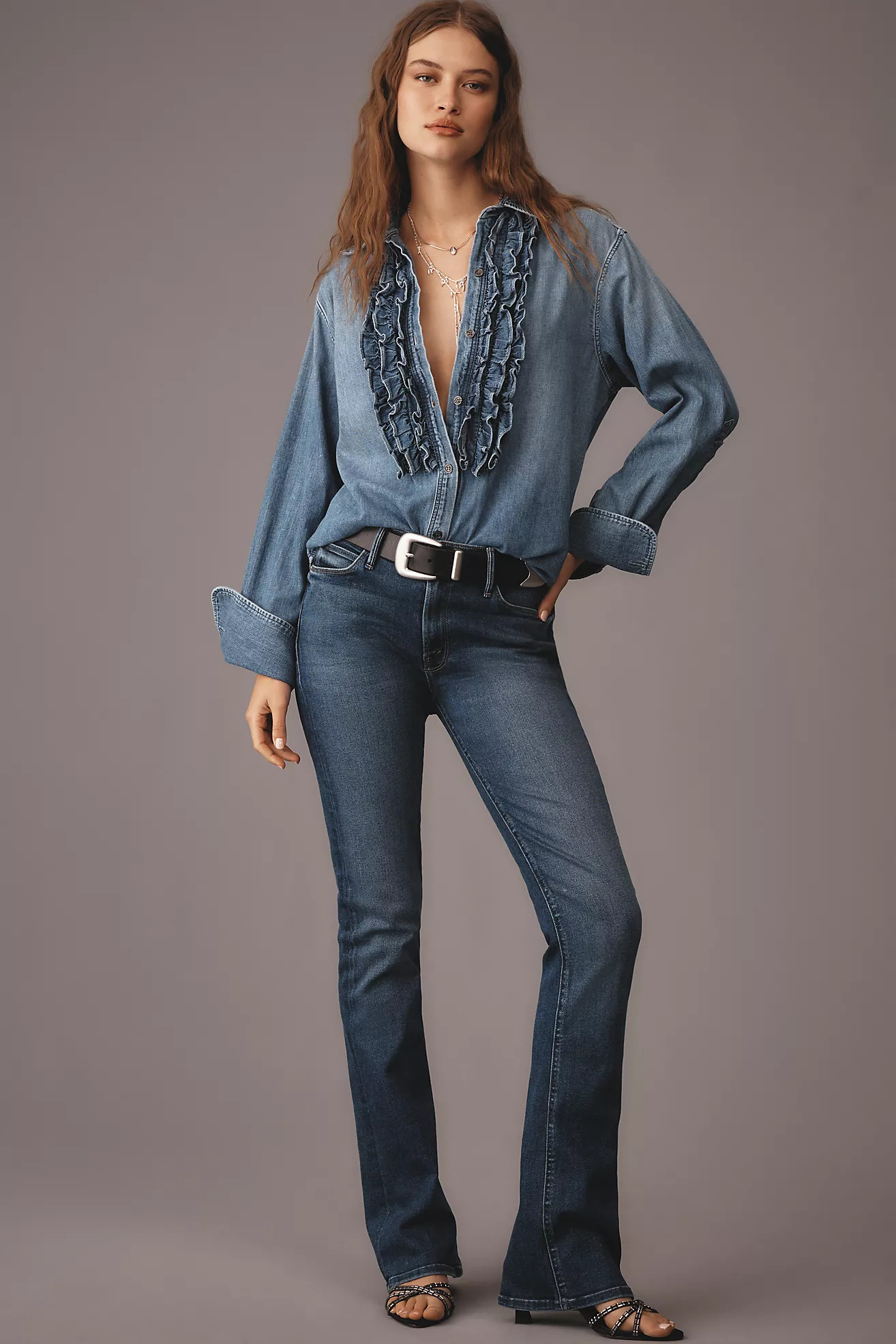 MOTHER The Runaway Mid-Rise Bootcut Jeans | Anthropologie (US)