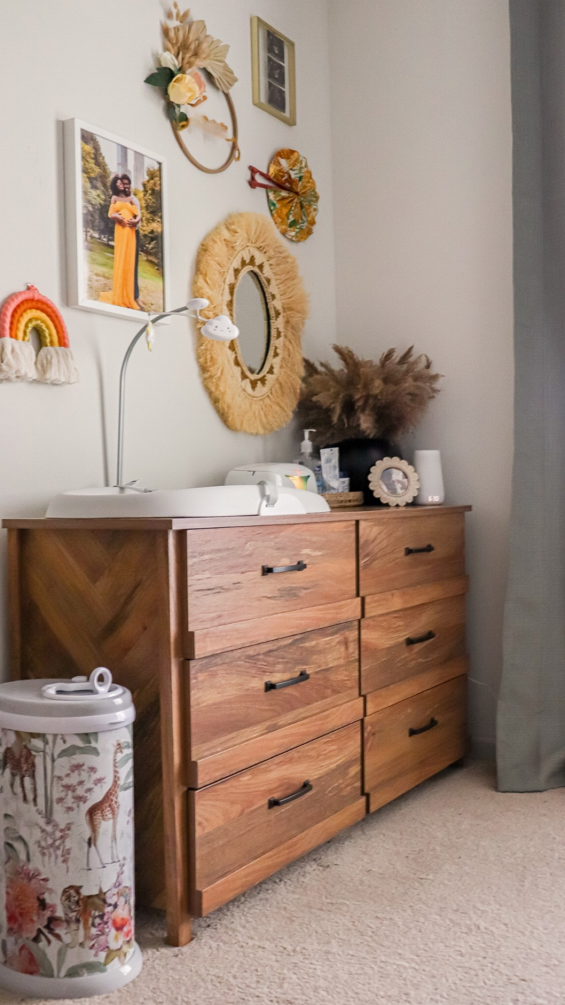 Shared nursery changing station and gallery wall 💛

Amazon finds, girl nursery, dresser, boho, African decor 

#LTKBaby #LTKFindsUnder50 #LTKHome