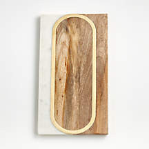 "O" Monogrammed Serving Board Cheese Board Platter + Reviews | Crate & Barrel | Crate & Barrel